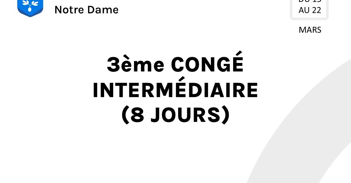 3 congé int 3 congé int